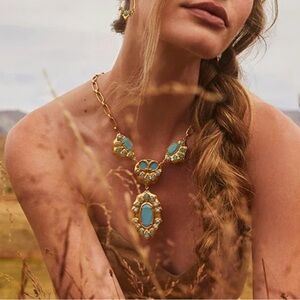 Yellow Rose by Kendra Scott Yellowstone Montana Statement Necklace NWT